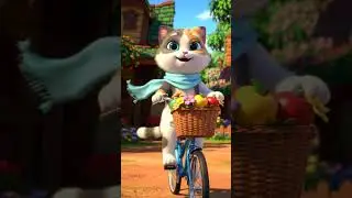 Billi Ki Cycle Waali Yatra! 🚲🌻 | Disney Style Cat Village Adventure