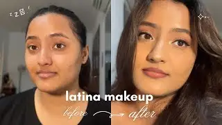 Trying viral latina makeup on Indian skin