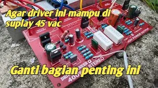 Cara modif driver Sanken 400 Watt tegangan 45 vac