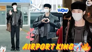 Byeon Woo-seok Turns Incheon Airport Into a Runway on His Way to Prada Milan ✈️🖤