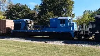 Chasing Finger Lakes HG2 with FGLK 1943 without a motor trailing around Geneva NY 10-2-25