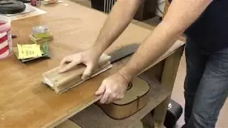 Radius Sanding of a Hayes Guitar's Fingerboard Binding