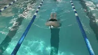 Butterfly Kick On Stomach Arms At Side Snorkel Fins Slight
