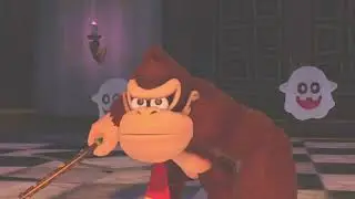 Mario Tennis Aces 🎾🍄- Mansi&oacute;n Espejismo 👻: Donkey Kong vs. Toadette. 