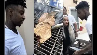21 Savage Has A Cook Out With Amber Rose & Blac Chyna