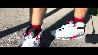 Air Jordan 8 Bugs Bunny 2025 on feet