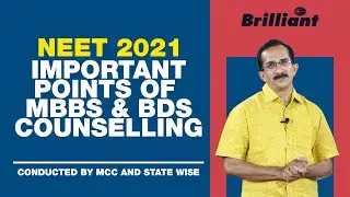 NEET 2021 | Important Points Of MBBS & BDS Counselling
