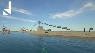 German submarine(U-boat) in minecraft. Немецкая подводная лодка в майнкрафте #Shorts