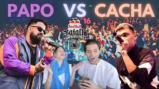 PAREJA REACCIONA &iquest;al mayor robo del freestyle? #PAPO vs #CACHA RedBull 2016 / Flor y Mati Reaccionan