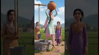 dihati larki#villagelife #gaounkizindgi#cartoon #aivideos #shor tvideo #virlshort #tinnywomen#minitr