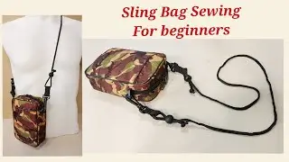 SLING BAG SEWING TUTORIAL FOR BEGINNERS / BAG DIY