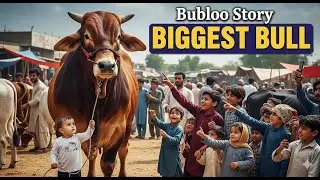 BUBLOO Bull Story with Baby | Emotional AI Video | Red Big Brahman Bull | A.A Cattles #bull #viral