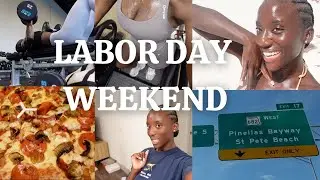 VLOG: BEACH DAY!! CLEAN MY APT, LIFT WITH ME, HAIR CARE + CHEAT DAY