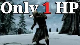 Can you beat Skyrim's most hated quest with only 1 HP?