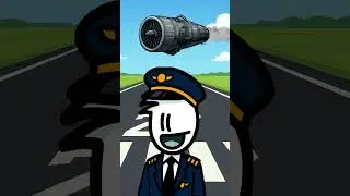 HOW STRONG IS AIRPLANE ENGINE😱💪 #shorts #science  #animation