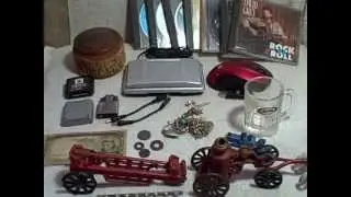Junk Drawer Zippo Cast Iron Fire Truck Toy Nintendo DS Old Money Jewelry #J4