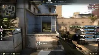 Эйс на de_mirage AWP+USP