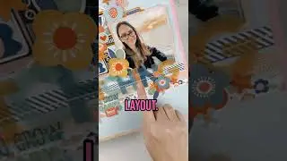 A SIMPLE Scrapbooking Hack to use up pattern paper scraps  🙌  #shorts