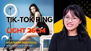 26cm USB Powered Ring Light with Mobile Holder +7 Feet Tripod Stand for TikTok, Youtube #ringlight