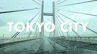 Shutoko Wangan Line in Tokyo - city view and music