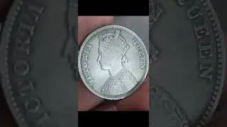 Empress Queen Victoria Silver Coin 1862 #victoria #coin #britishindiacoins #rarecoinsofindia