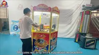 6-Player Arcade Coin Pusher Gameplay | Classic Coin Action for Everyone