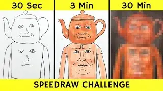 Drawing LA SAHUR COMBINATION in 30 sec, 3 min, and 30 min | Italian Brainrot | Fendraw