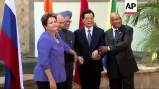 LEADERS OF BRICS NATIONS MEET ON SIDELINES OF SUMMIT