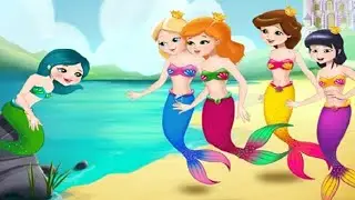 Play Fun Mermaid Princess Kids Games Clean Up, Doctor and Songs Learn and Have Fun Game For Children