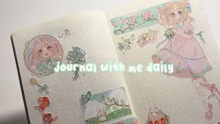 journal with me daily : cute stickers 🩵