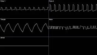 kfaraday - level 5 KEFFIE CHOOSES THE THEME STAGE (sexy parodius stage) [2A03] (oscilloscope)