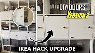 DIY IKEA HACK KALLAX UPGRADE V2 DOORS &ndash; ANY CUBE STORAGE