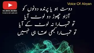 26.Urdu Quotes About Friendship || Collection Of Best friend Quotes || By Voice Of Abyan