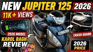 Jupiter 125 2026 😍❤️|| New model || PPF PRICE || crash guard price || Karol Bagh || Rahul sticker 