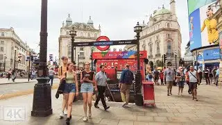 Heatwave in London 🥵 Walk in the West End in Summer [4K]