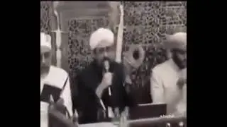 Scene of Maulood Sharif being recited over our beloved Prophet Muhammad (ﷺ) in his Rawza Sharif.