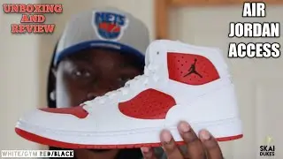 JORDAN ACCESS- WHITE AND GYM RED(UNBOXING, REVIEW AND ON FEET)