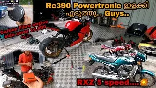 Rc390 Powertronic ഇളകി എടുത്തു.....🥺 ||Yamaha RXZ 135 5speed... പൊളി സാധനം💥