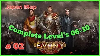 EVONY:The Kings Return - All Levels (6-10) Puzzle SOLUTIONS Japan Map Gameplay Video By@gamexguru_