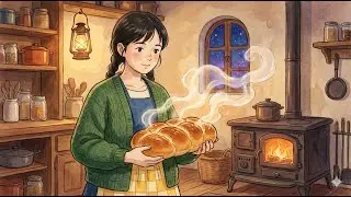 A Peaceful Day: Handmade Bread in my Sun-Drenched Wooden Cabin |  Wabi Whispers ASMR