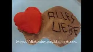 DIY Basteln T&uuml;rschild Geschenk Alles Liebe