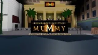 L'ancienne attraction Revange of the mummy  Universal Roblox