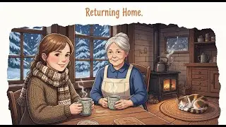 Returning Home Before Winter | Soft Snow, Shared Meals, and Familiar Silence ❄️