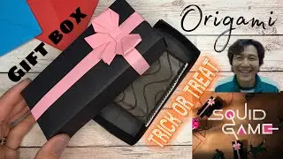 Как сделать Гроб из Игры в Кальмара / Оригами Хеллоуин Подарок коробочка Сделай сам #оригами