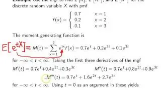 Moment Generating Functions -- Example 2