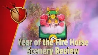 🔥 Year of the Fire Horse Scenery FULL REVIEW 🐎 | Clash of Clans INSANE!