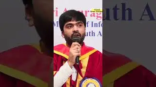 Simbu #STR speech in Honourable doctorate award function in @velsuniversity