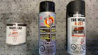 Tremclad/Rustoleum vs. Fluid Film on low-prep rusty metal