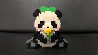 Cute panda building blocks