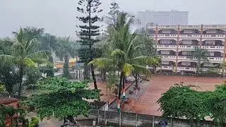 Rainy weather 🌧️ , SJES College view❤️